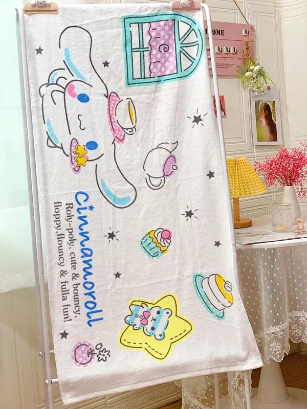 120X60cm Hello Kitty Girl Cartoon Bath Towel Cotton Bath Towel My Melody Beach  Towel Wrap Towel Cover Blanket | Lazada.vn