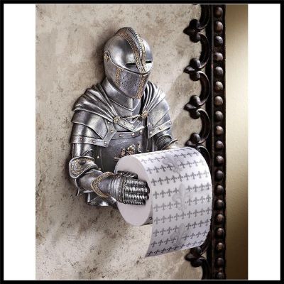 ▽◆ 25x20cm rzymski żołnierz rycerza w stylu pudełko na chusteczki przyssawka ściana wisząca kreatywna rolkę papieru kuchennego pudełko na chusteczki papier toaletowy stojaka