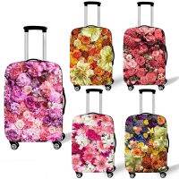 【LZ】﹍▲  Rose Flower Bagagem Capas de Proteção Anti-poeira Trolley Casos Elastic Mala Capa Acessórios de Viagem Pretty