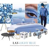 ชุดผ้าปูที่นอน Lotus รุ่น Attitude สี LIGHT BLUE