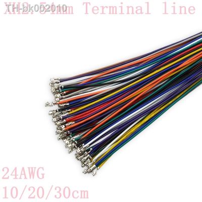 ₪ 100pcs XH2.54 Terminal line Single-end double-end crimped spring terminal spacing 2.54mm 24AWG XH2.54 cable