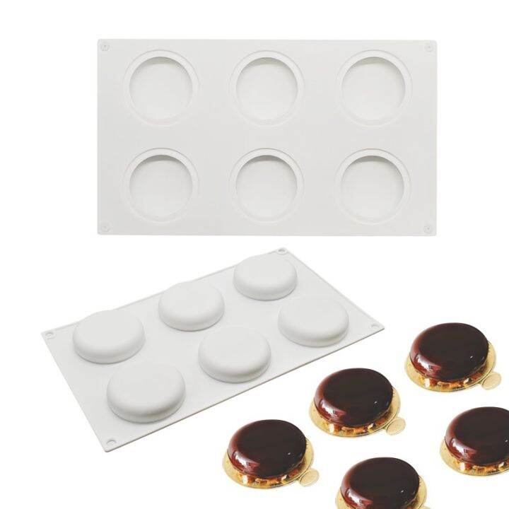 meibum-6-cavity-combination-cake-silicone-mould-tart-ring-mold-pastry-bakeware-mousse-dessert-decorating-tray-baking-tools