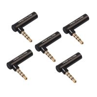 1/2/5Pcs 3.5mm Stereo Plug Male to Female 90 Degree Right Angled Audio Adapter Earphone Microphone Jack Stereo Plug Connector