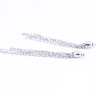 【YF】▥✵❏  10pcs stainless steel chain tassels for earring making diy crafts accessories 80mm long