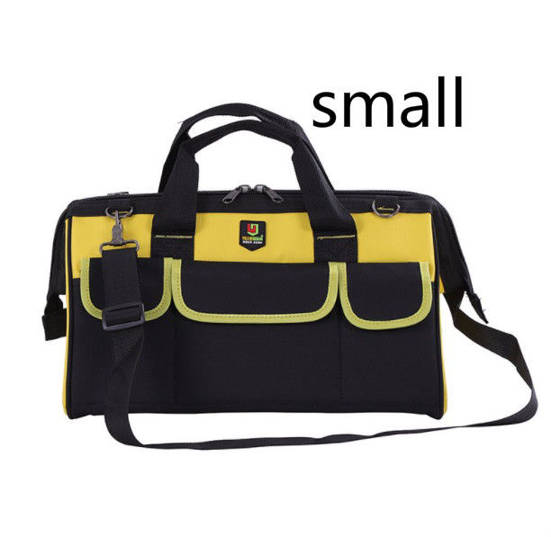 D8สีเหลืองเครื่องมือขนาดเล็กกระเป๋าซ่อมช่างไฟฟ้ากระเป๋าเครื่องมือกระเป๋า Zimbu เครื่องมือกระเป๋าการใส่-กันน้ำและกันน้ำ