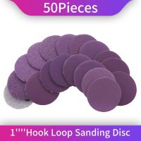 Sanding Discs 1 Inch 50 PCS Wet Dry Sandpaper Hook and Loop 60-10000 Grits for Dremel Drill Grinder Rotary Tools Woodworking Cleaning Tools