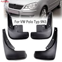 Car Mud Flaps For Volkswagen VW Polo Mk4 9N3 2005 - 2009 Splash Guards Mudflaps Dirty Traps Fender Flares Front Rear Mudguards