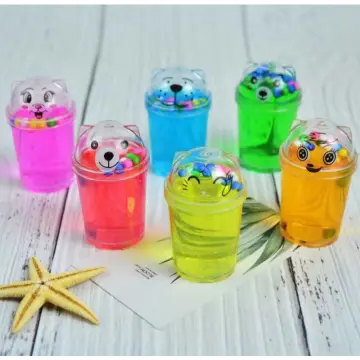 Non-toxic Clear Slime Fluffy Modeling Clay Toy Beautiful Color