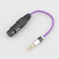 Audiocrast HIFI Carbon Fiber 4.4mm Balanced Male to 4-Pin XLR Balanced Female Audio Adapter Cable 4.4mm to XLR Connector Cable Cables