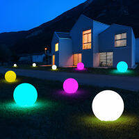 1PC Lawn Lamp Landscape Floor Light Spa Pool Bulb Remote Control Outdoor 16 Colors LED Luminous Ball Lamp Floating Up Ball Lamp