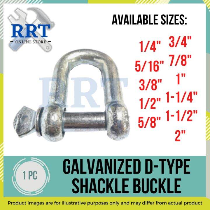 Galvanized D-Type Shackle Buckle (U-Shaped) (5/8 3/4 7/8 1 ) | Lazada PH