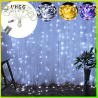 VHGG 300 LED Outdoor Garden Hanging Garden Lights String Curtain Fairy String Lights LED Fairy Lights USB