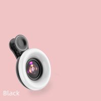 Mobile Phone Macro Lens Selfie Ring Fill Light 15x Macro Lens Universal Ring Clip Light Selfie Lamp 3 Light Modes For iPhone