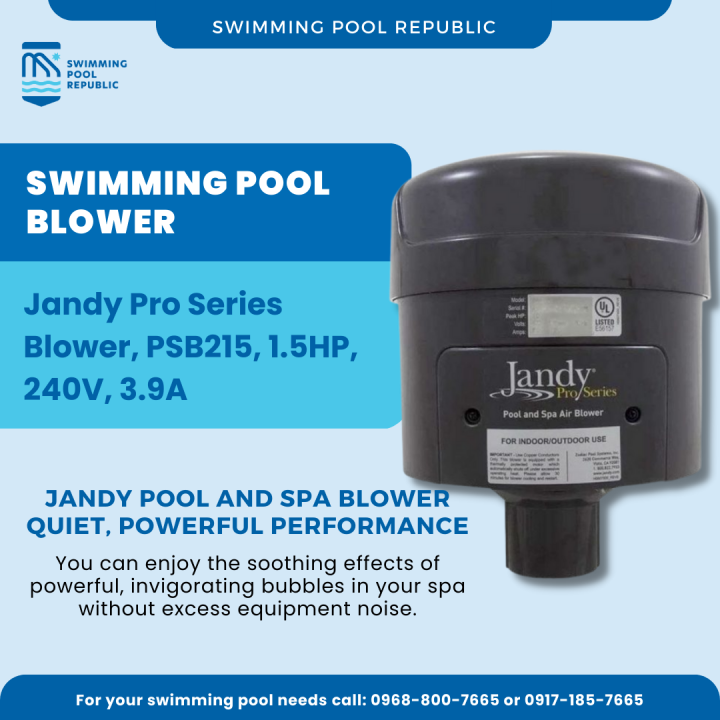 SWIMMING POOL BLOWER, JANDY PRO SERIES BLOWER, PSB215, 1.5HP, 240V, 3 ...