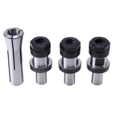 3 Pieces of 3/4 ER20 1.38 Chuck Chuck + 1Pc R8 Chuck 3/4, with Flat TTS System Kit, Tool Holder