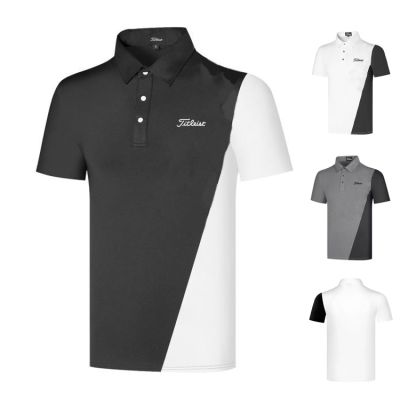 W.ANGLE PING1 TaylorMade1 Scotty Cameron1 Castelbajac UTAA J.LINDEBERG✟  New golf new mens summer breathable perspiration quick-drying short-sleeved T-shirt golf mens POLO shirt