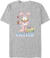 Nickelodeon Big &amp; Tall Garfield Easter Dye Mens Tops Short Sleeve Tee Shirt