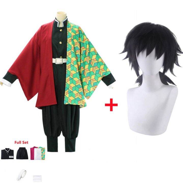 anime-demon-slayer-kimetsu-ไม่มี-yaiba-tomioka-giyuu-คอสเพลย์เครื่องแต่งกาย-kimono-ชุดฮาโลวีน-carnival-clothes