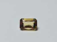 พลอยซิทริน(Citrine)  ทรงสี่เหลี่ยม หนัก 3.09  กะรัต ขนาด 7.1x10.6x5 mm. พลอยแท้ 100% เนื้อดี ราคาถูก มีของแถมทุกออเดอร์