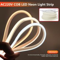 220V COB LED Neon Light Sign Strips 288LEDs/m Waterproof Ip67 Flexible 50CM Cuttable Tira De Led Kitchen Garden Patio Bedroom LED Strip Lighting