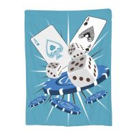 2023 in stock   Funny Poker Flannel Ultra-Soft Micro Fleece Blanket for Bed Couch Sofa Air Conditioning Blanket，Contact the seller to customize the pattern for free