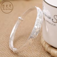 Silver bracelet 999 sterling silver female mother model of the elderly mother-in-law elders birthday gift bracelets