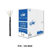 LINK สายแลน CAT 5E (OUTDOOR) Double Jacket ยาว 305 เมตร รุ่น US-9045 (สีดำ)