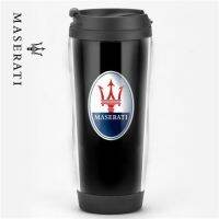 Maserati LOGO Water Cup Car Shop Custom Gift 304 Stainless Steel Double-layer Insulated Bottle Ghibli Grecale Levante Quattroporte MC20 GranTurismo Car Portable Accompanying Thermos Cup