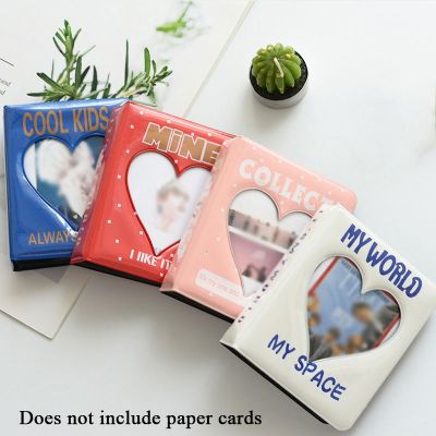 INS 3 Inch 36 Pockets Love Heart Hollow Album Colorful Simple Korean Idols Pictures Storage Case Cards Collect Photocard Holder