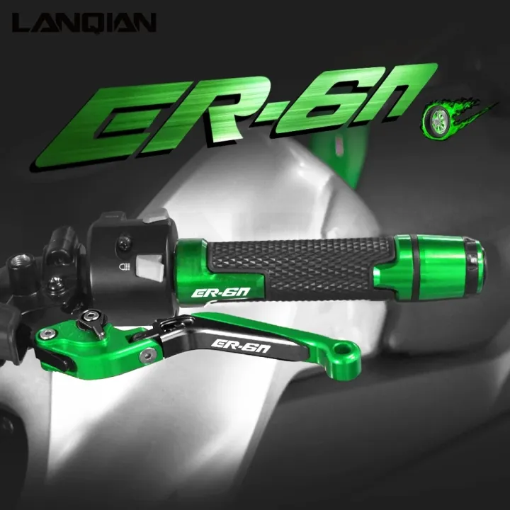 รถจักรยานยนต์คลัทช์เบรค Handlebar Hand Grips ปลายสำหรับ Kawasaki ER6N