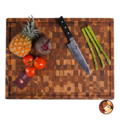Thớt gỗ Teak Chef Studio cao cấp hình chữ nhật size lớn 38x51 cm, đa dụng, an toàn cho sức khỏe