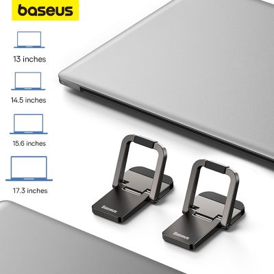 Baseus Laptop Kickstand for Computer Keyboard Holder Mini Portable Laptop Stands For Macbook Xiaomi Notebook Aluminum Support Furniture Protectors Rep