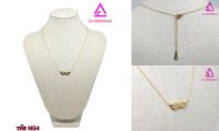 CJ Jewelry สร้อยคอแฟชั่นพร้อมจี้ สแตนเลสแท้ สามารถปรับความยาวได้  รหัส NG4