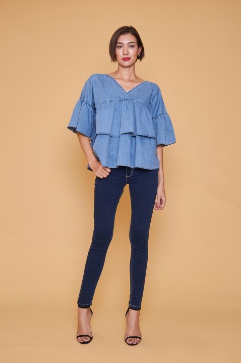 sophia-blouse-jeans-เสื้อเบลาส์ยีนส์โซเฟีย