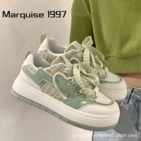 Marquise1997  รองเท้าผ้าใบผญ รองเท้าผ้าใบผู้หญิง รองดท้าผ้าใบ ผญ 2023 NEW FBX2390QIQ 37Z230912