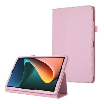 เคสฝาพับหนัง PU น้ำหนักเบาแบบบางสำหรับแผ่น Xiaomi Pad 5 Pro ฝาครอบป้องกัน XiaomiPad5 XiaomiPad 5Pro ที่วางขาตั้ง11นิ้ว