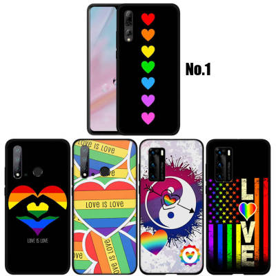 WA41 Love Heart LGBT อ่อนนุ่ม Fashion ซิลิโคน Trend Phone เคสโทรศัพท์ ปก หรับ Huawei P10 P20 P30 Pro Lite Y5P Y6 Y6P Y7A Y8P Y9A Y8S Y9S Y7 Y9 Prime