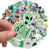 ?พร้อมส่ง?CAMPING E.T UFO NASA SPACE CUTE INS sticker สติกเกอร์กันน้ำรูปแบบที่แตกต่างกัน 50ชิ้น