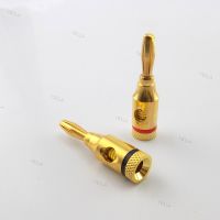 4mm Banana Plug Gold-Plated Musical Cable Wire Audio Speaker Connector Plated Musical Speaker Cable Wire Pin Connectors YB1TH