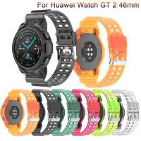 สายนาฬิกาสำหรับ Huawei Watch GT2สายนาฬิกาซิลิโคนนิ่มสำหรับ Huawei Watch GT 2 46มม. สายรัดข้อมืออัจฉริยะสายนาฬิกากีฬา