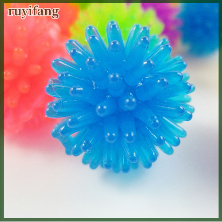 ruyifang-ลูกบอลของเล่น12x-สำหรับแมวลูกบอลของเล่นตุ๊กตาลูกบอลสีสันสดใสของเล่นให้แมวเคี้ยวเล่นแบบโต้ตอบมีหนาม