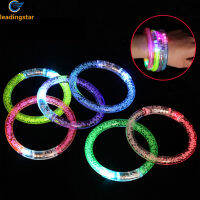 LEADINGSTAR Glow กำไลข้อมือ Led Light Up Party Prop สายรัดข้อมือเรืองแสงสำหรับคอนเสิร์ตเทศกาลงานปาร์ตี้ Night Events【cod】