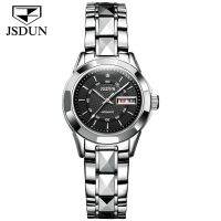 JSDUN 8014 Waterproof Japan Automatic Mechanical Women Wristwatches Business Stainless Steel Band Watches For Women Calendar