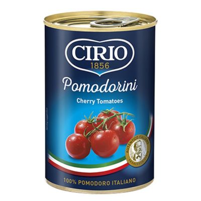 Premium import🔸( x 1) CIRIO POMODORINI (CHERRY TOMATO 400 g. มะเขือเทศเชอร์รี่บรรจุกระป๋อง นำเข้าจากอิตาลี 400 g. [CI23]