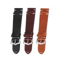 ☑◄ Oil Wax Retro Leather Watch Strap Quartz Sport Smart Watches 18mm/20mm/22mm/24mm Watch Strap Band Accessories