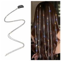 【YF】 2021 New Flashing Diamond Chain Hairpin Braided Hair Headdress Tassel High Sense Temperament Dirty Hairband