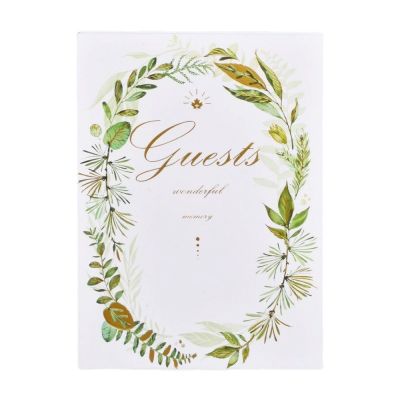 1 Piece Wedding Guest Book Floral White 38 Sheets Guest Book Wedding Decor Photo Album Photo Album Wedding Gifts Paper
