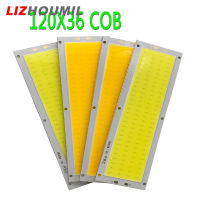 LIZHOUMIL 2ชิ้น/เซ็ต12V 10W แถบ LED COB หลอดไฟ120X36มม. 1000LM หลอดไฟ