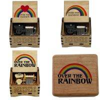 Somewhere Over the Rainbow Music Box Wooden wind up Gifts Birthday Gift Mothers Day Mom Mama Parents Children christmas gift