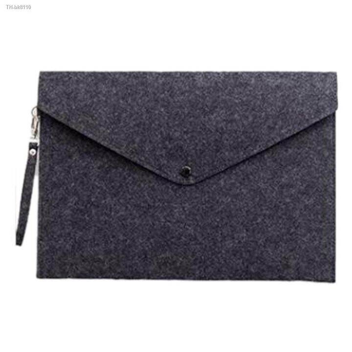 dark-grey-1pc-simple-a4-big-capacity-document-bag-pad-business-briefcase-file-folders-chemical-felt-filing-products